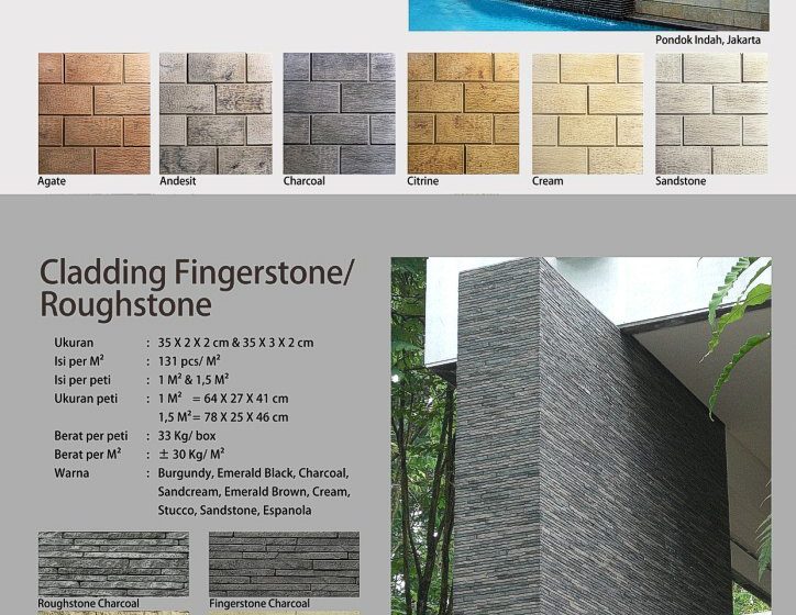 Cladding Raindrop & Fingerstone Wairau Stone – Katalog